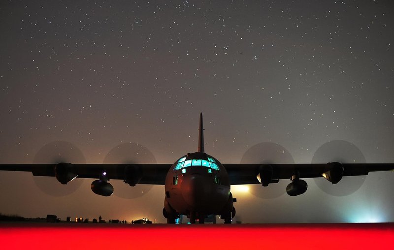 Representative image: military cargo aircraft runway