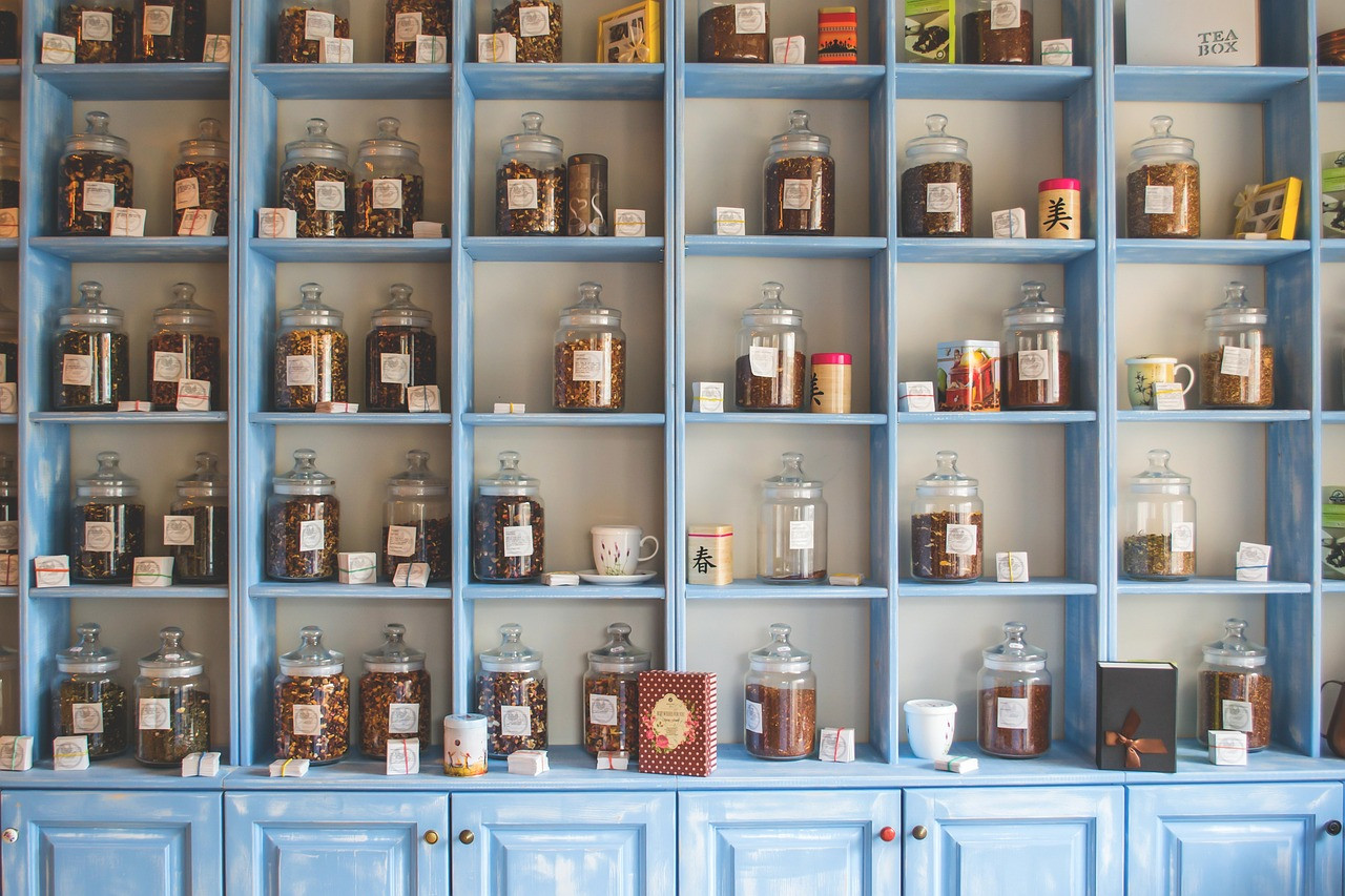 Representative image: dried medicinal herbs in bowls