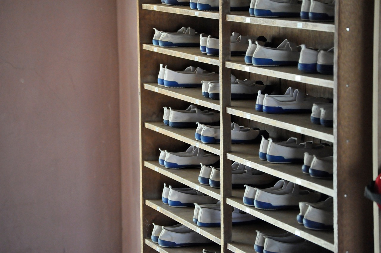Representative image: sneakers on shelf