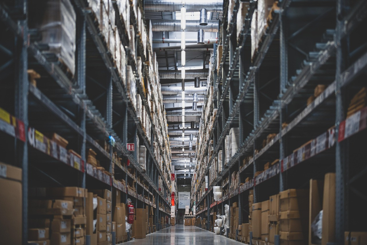 Representative image: warehouse shelves with boxes