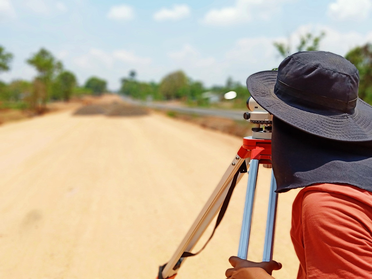 Representative image: surveyor tripod instrument