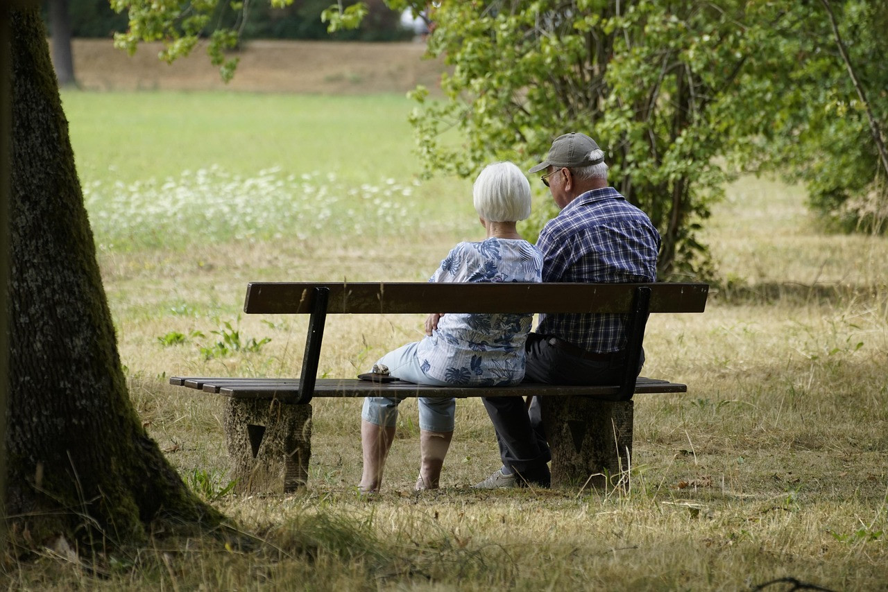 Representative image: elderly couple sitting