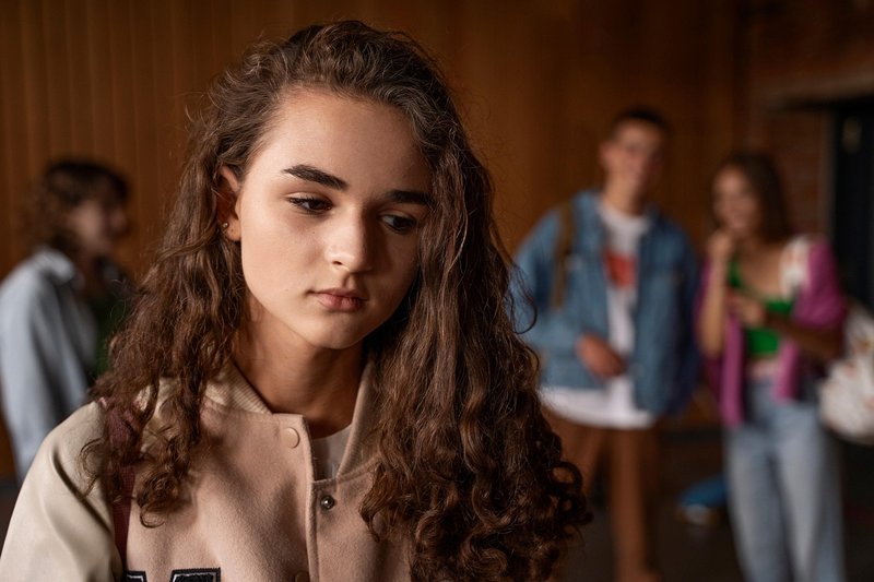 Representative image: teenage girl sad