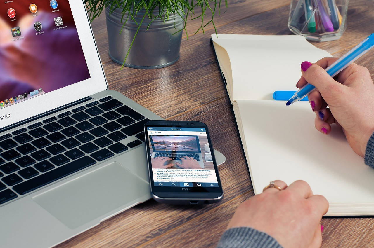 Representative image: office desk laptop