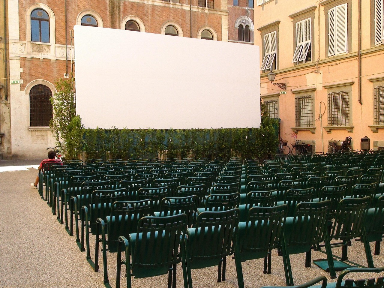 Representative image: cinema theatre seats screen