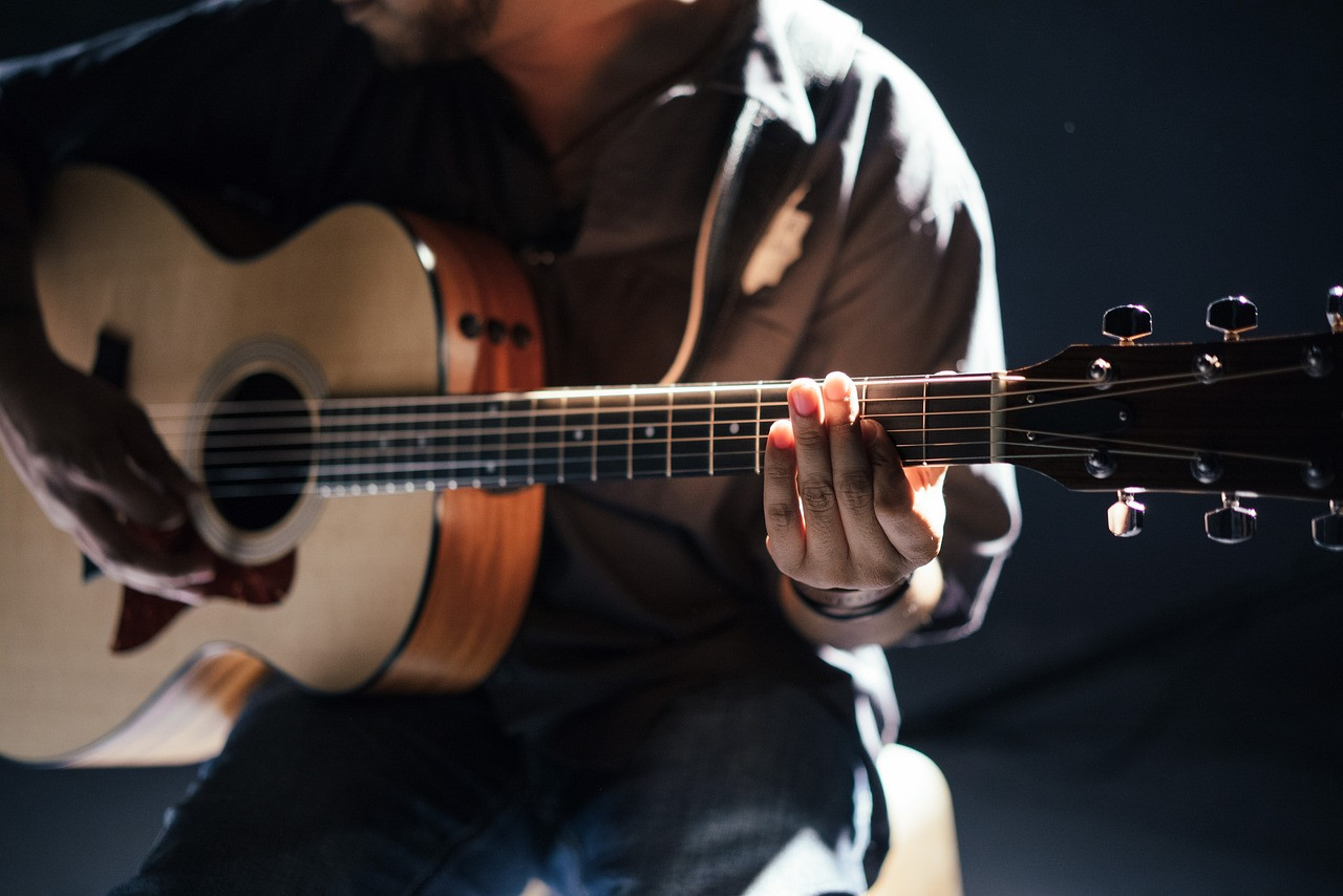 Representative image: acoustic guitar on stage