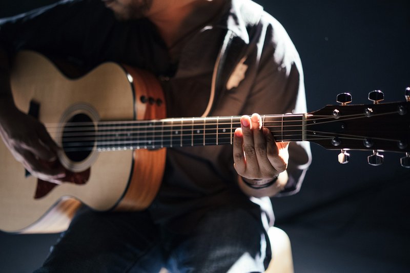 Representative image: acoustic guitar on stage